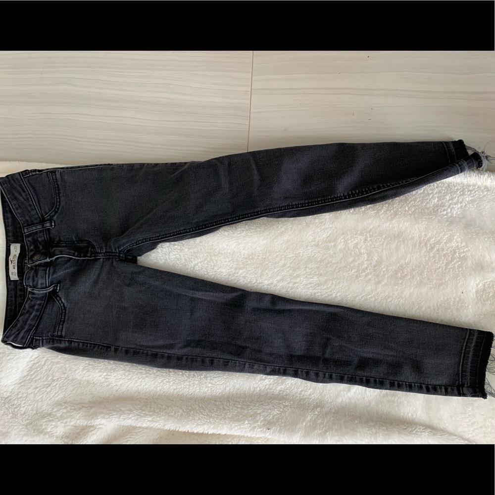 Grey washed skinny jeans